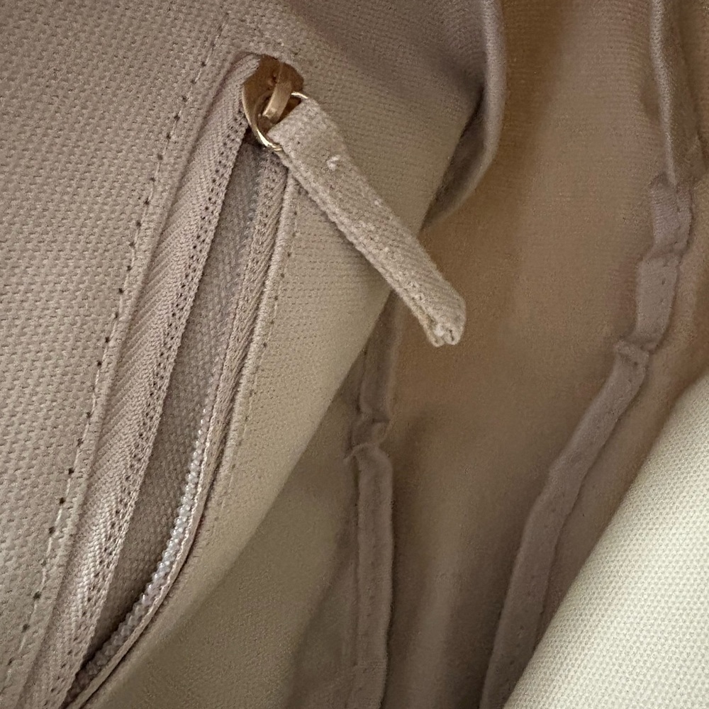 July Everyday Crescent Canvas Crossbody Light Gray Shoulder Bag - Picture 8 of 8